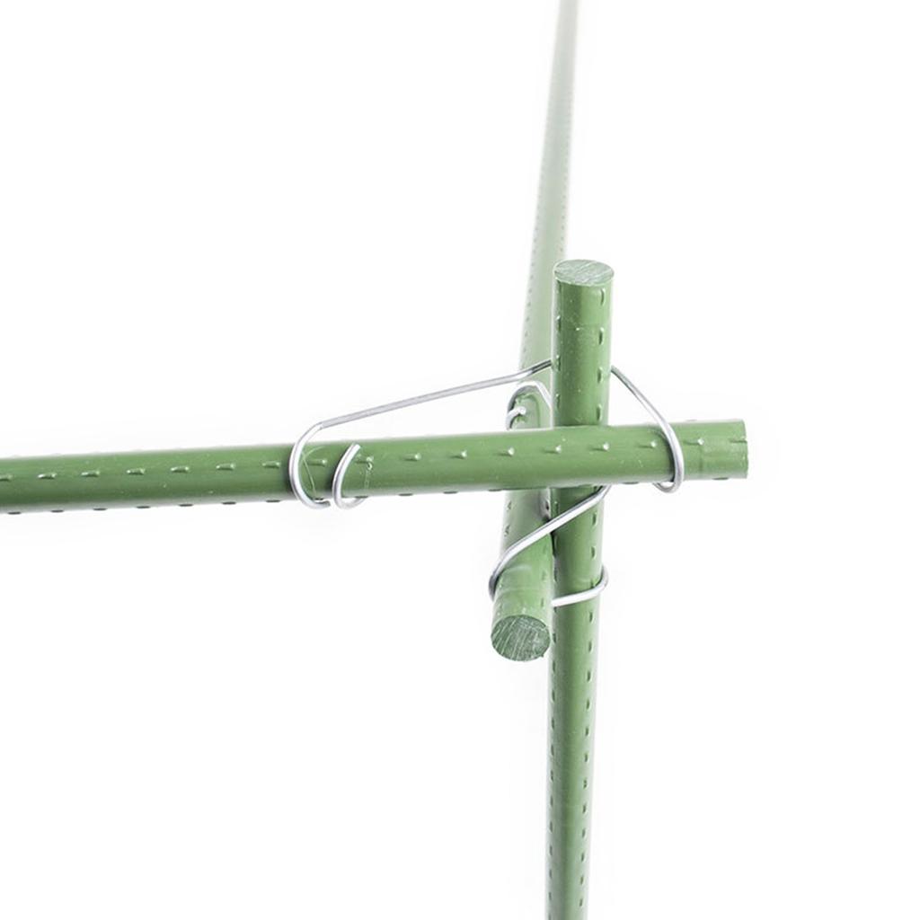 50 шт. соединительных пряжек для шпалер, соединительные пряжки для бамбуковых тростей, монтажный инструмент для опор для альпинистских труб