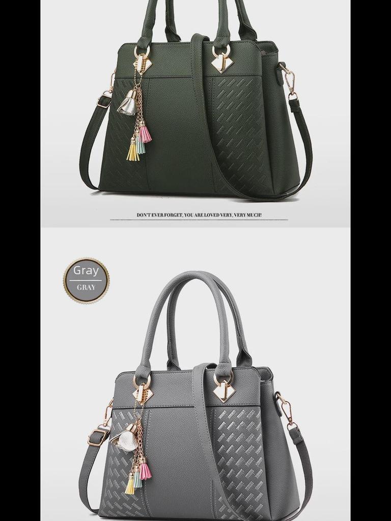 Women's Red Bridal Handbag: Large Capacity, Fashionable Shoulder and Messenger Bag