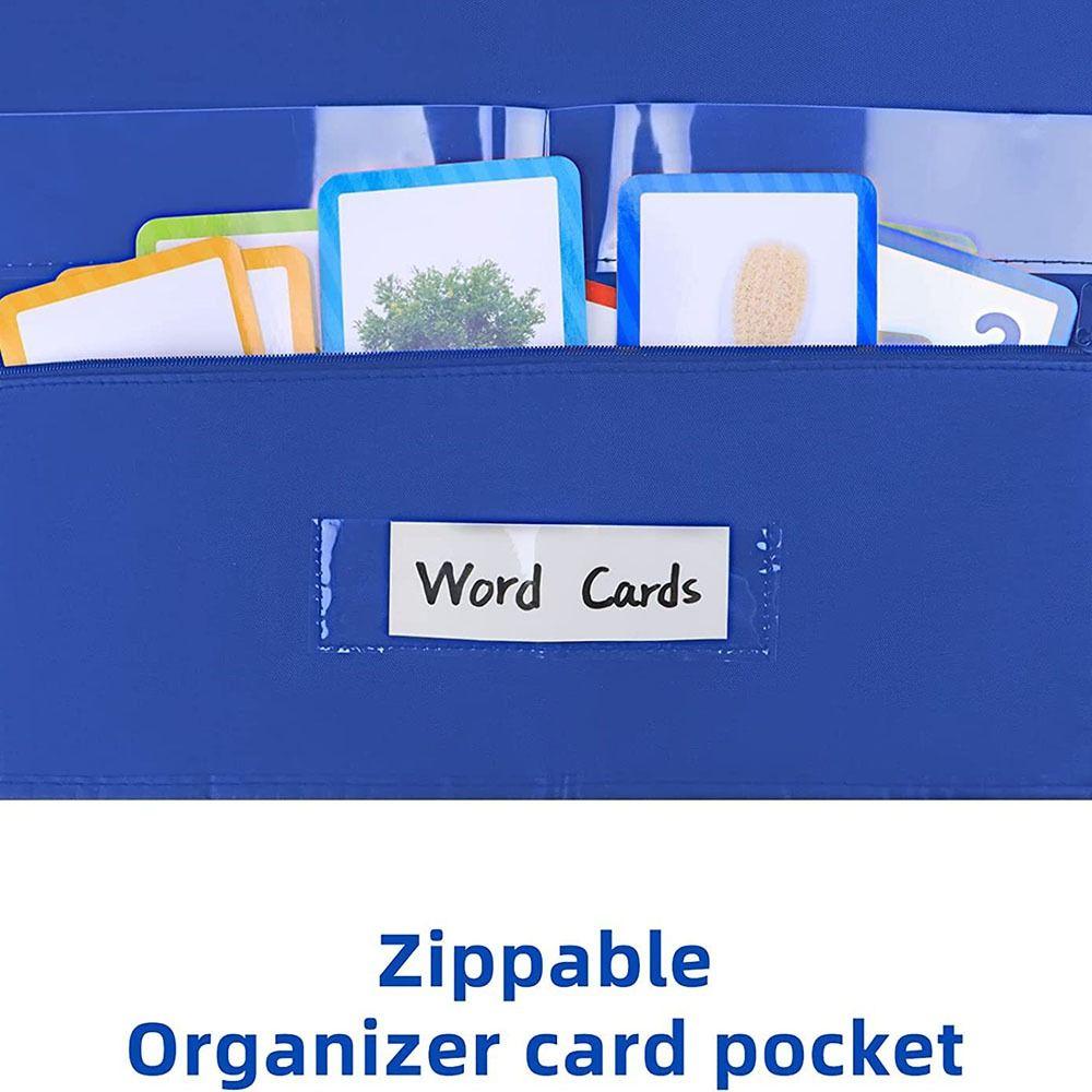 Large Classroom Pocket Chart Educational Daily Schedule Pocket Accessories Standards Pocket Chart