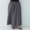 Women's Fashion Spring And Summer All-match Comfortable Solid Color Elastic Waist Cotton Linen Trousers