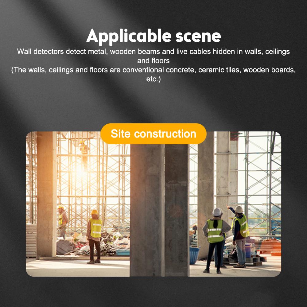 Датчик обнаружения стоек стены, настенный сканер, электронный детектор 5 в 1, центр края, обнаружение деревянных балок/металла/проводов под напряжением переменного тока внутри стены