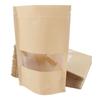 fogman Windowed Zip-Top Bags, Kraft Paper, 30-Pack, Self-Standing, Zipper Closure, Packaging (12 X 20cm)