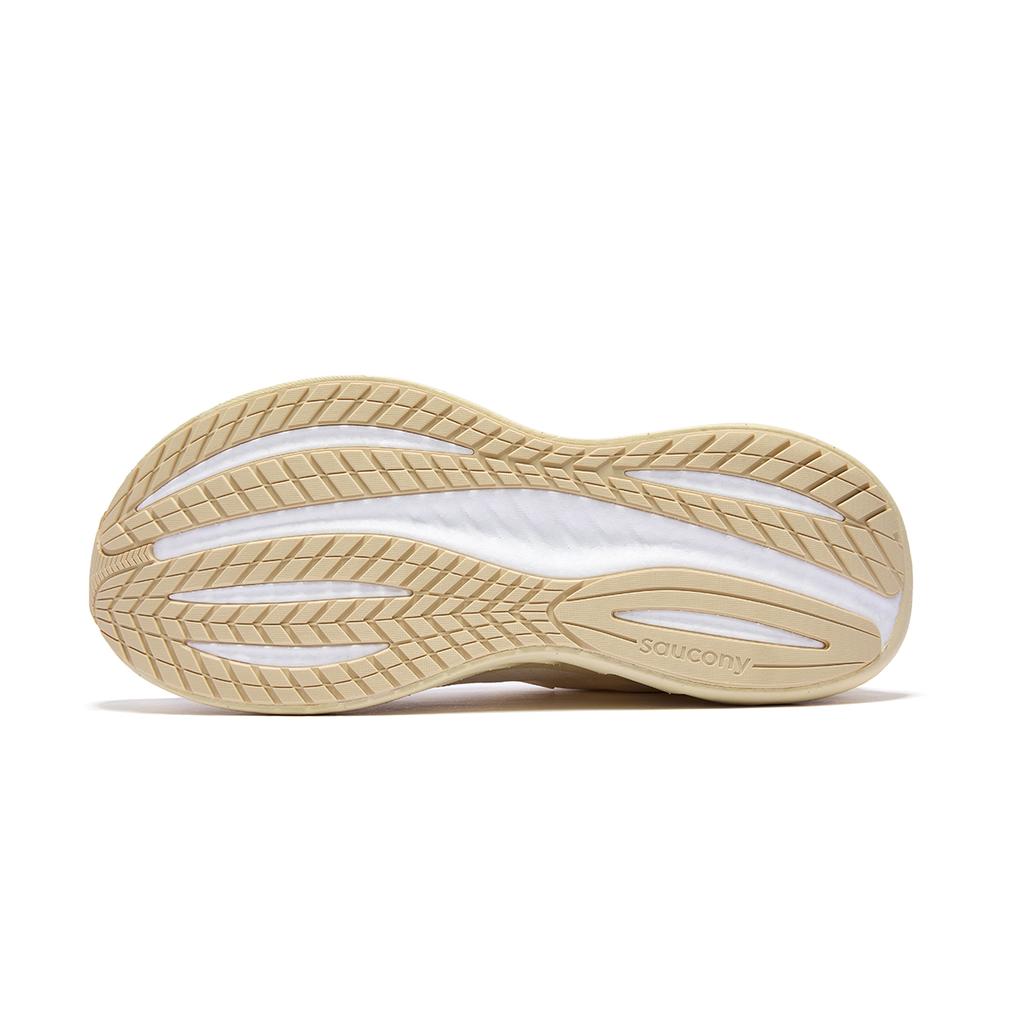 SAUCONY Triumph 22 Comfortable Versatile Mesh Synthetic Leather Low-Top Long-Distance Running Shoes Unisex Sneaker Beige Coffee S20965-601