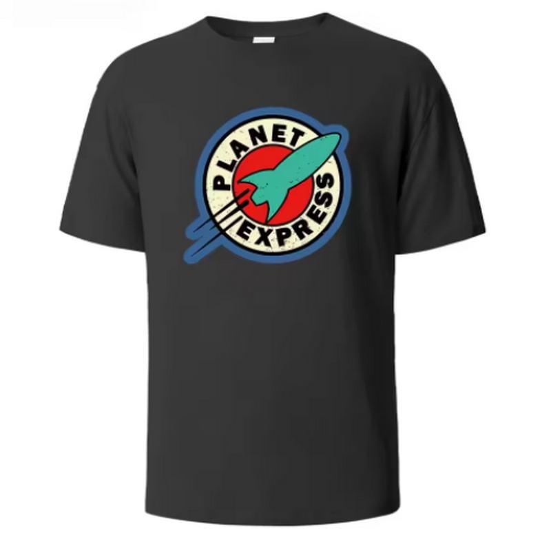 Planet Express Printed Breathable Round Neck Unisexs Tee Pure Cotton Simple Fashionable Casual Wear Lightweight Soft Unisexs Tshirt