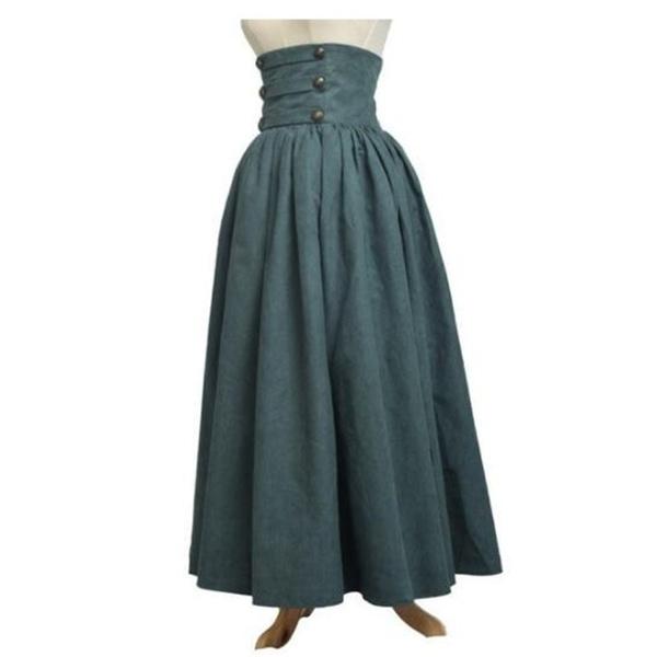 Women's Victorian Dress Vintage High Waist A-line Skirt Cosplay Dress Gothic Skirt Lolita Steampunk High Waist Walking Skirt