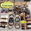 2025 Douyin Trend: 137-Piece High-Elasticity Black Hair Ties & Bands Set for Women