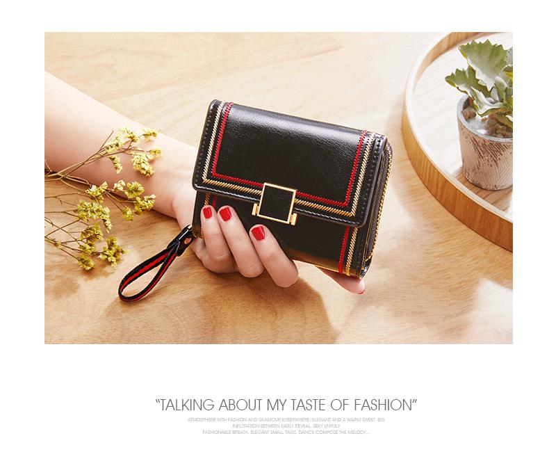 Женский ретро кошелек-гармошка из масляной вощеной кожи 2025 - Много отделений для карт, На молнии, Короткий стиль