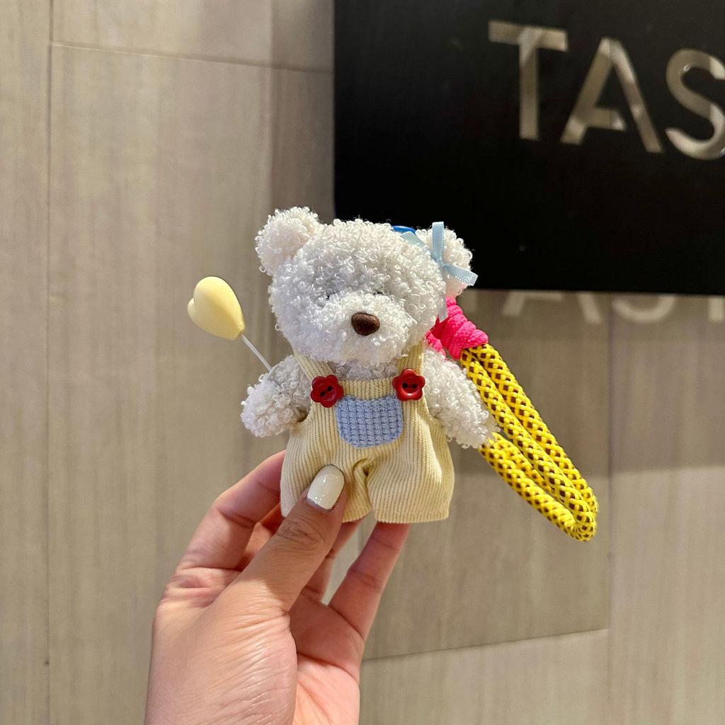 Корейский милый плюшевый мишка-подвеска - кукла-игрушка ручной работы для сумок и телефонов