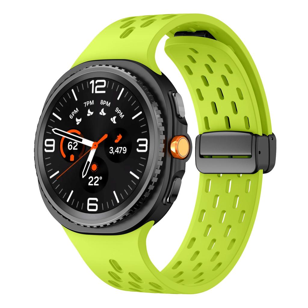 Дышащий Магнитный Ремешок для Samsung Galaxy Watch Ultra 47мм 2025 Часы 8 7 6 5 4 40/44мм 6Classic 43/46мм Силиконовый Браслет