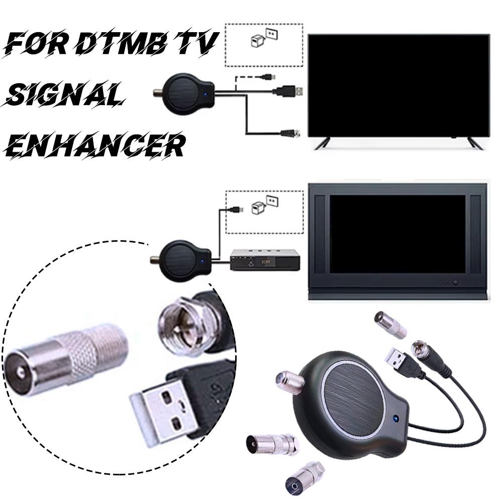 HDTV Digital TV Antenna Signal Amplifier HD FM DVB Or Adapter Outdoor For Dtmb Powered Indoor U W8I2
