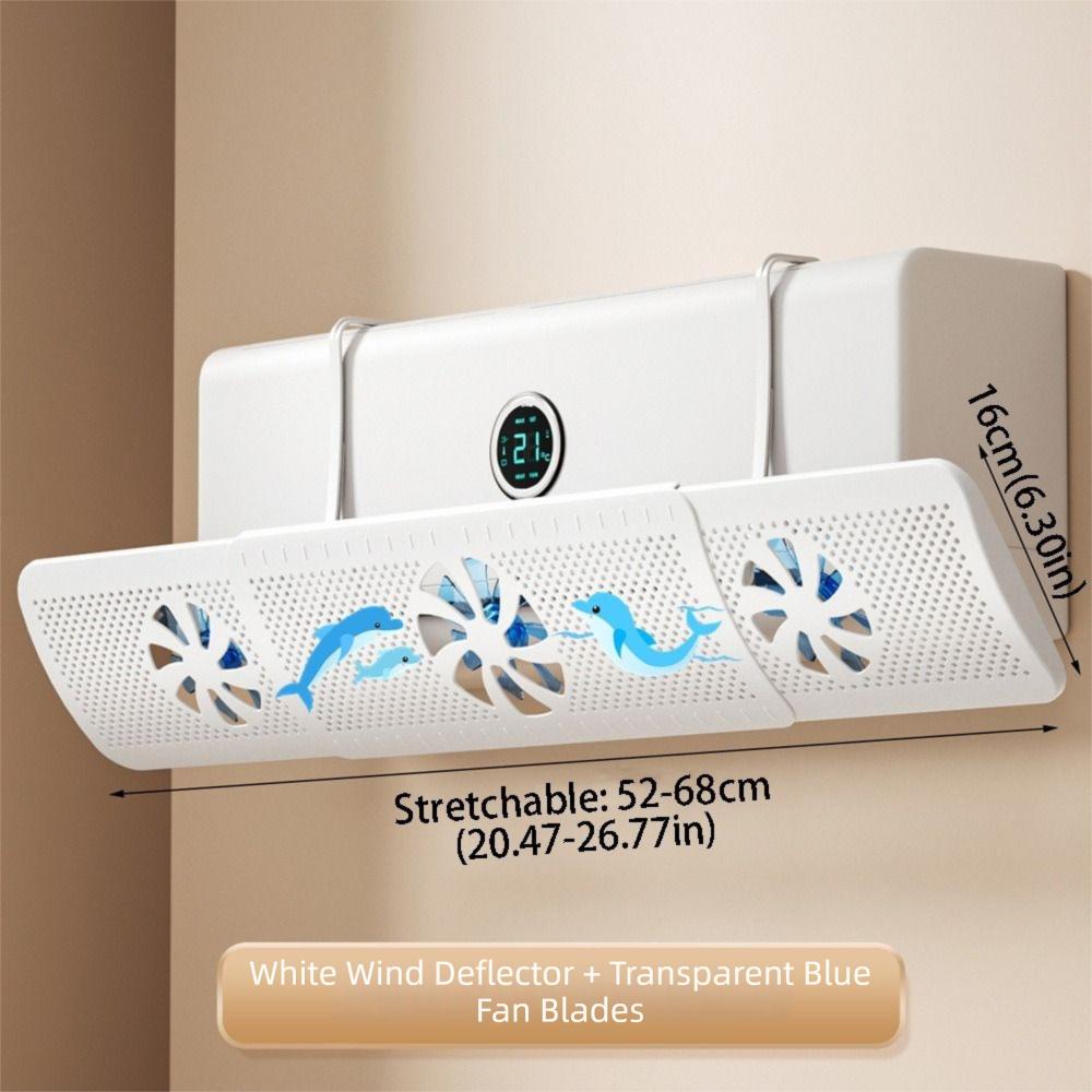 With 3 Fans Adjustable Air Vent Baffle Ceiling Vents Conditioner Baffle AC Vent Baffle  For Bedroom