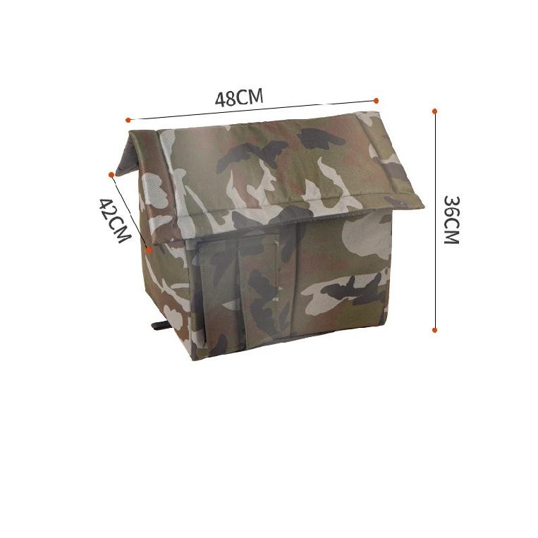 Oxford Cloth Outdoor Rainproof Stray Cat House Suitable for All Seasons Warm and Enclosed in Winter Outdoor Cold Proof Cat House