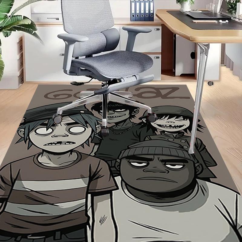 1 шт. Ковер Gorillaz, Офисный коврик, Коврик для улицы, Декор для дома, Ковер для зоны, Фестиваль
