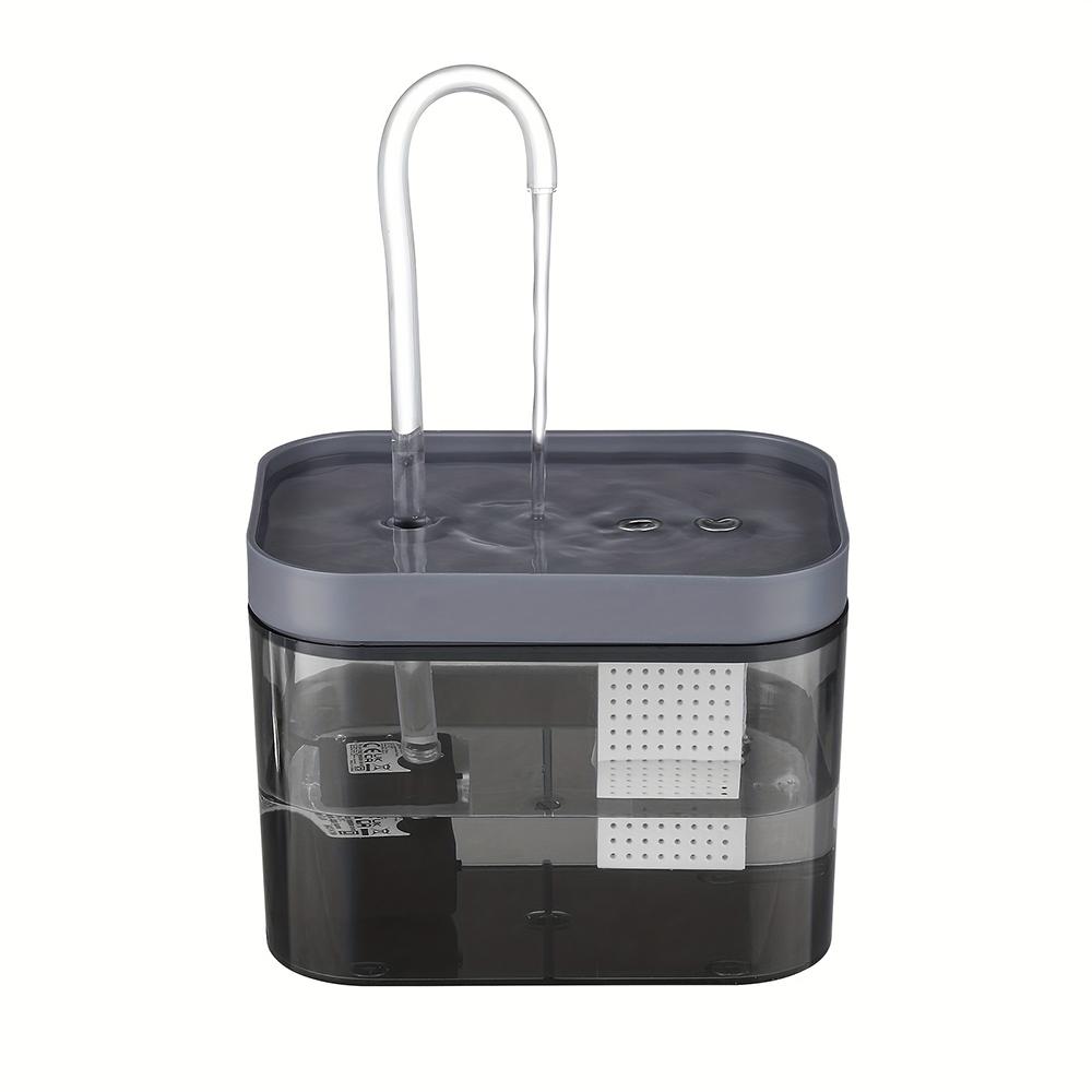 Фонтан для воды для кошек, 1,5 л, прозрачный, черный, автоматический, USB, электрический, бесшумный, диспенсер для питья для домашних животных, рециркуляционная фильтрация для кошек