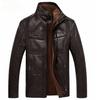 Осенне-зимняя теплая кожаная куртка мужская пальто ПУ верхняя одежда мужская деловая куртка из искусственного меха мужская