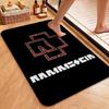 Rammstein Iconic Industrial Metal Logo Theme Rug Durable Stainresistant Carpet For Bathroom Kitchen Home Party Decor Great Holiday Gift