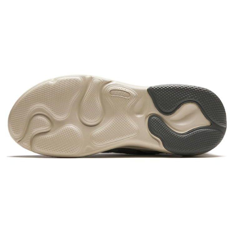 Anta Round Toe Lace-Up Versatile Shock Absorbing Wear-Resistant Low-Top Casual Shoes Men Sneaker Gray 112418813-3