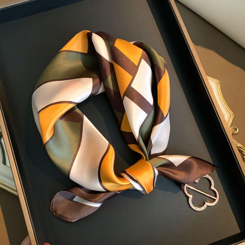 Новый 100% Натуральный Шелковый Шарф Женский Квадратный Галстук на Шею Шали Палантины для Дам Платки Фуляр Пашмина Женский Хиджаб Бандана буфанда