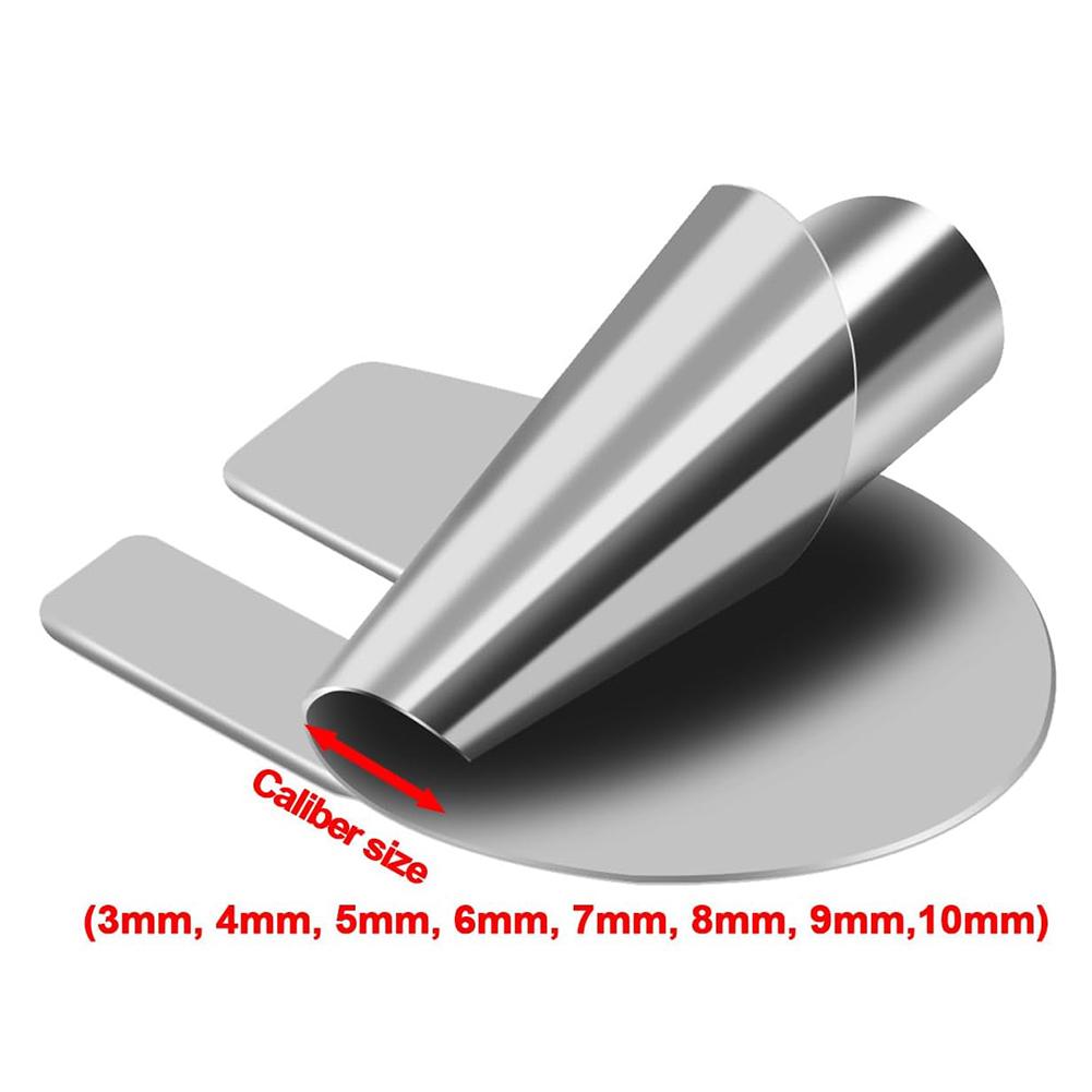 8pcs Stainless Steel Sewing Rolled Hemmer Foot 3mm-10mm Universal Sewing Machine Presser Foot DIY Crafts Hemming Puller Tool