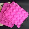 Silicone Mold Non-stick 20 Cavity Lolly Pop Cupcake Baking Molds with Sticks Reusable