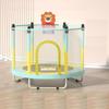 Diameter 1.5M Trampoline for Kids Indoor Jumping Exercise Toddler Trampoline with Safety Enclosure Net Jumping Bed