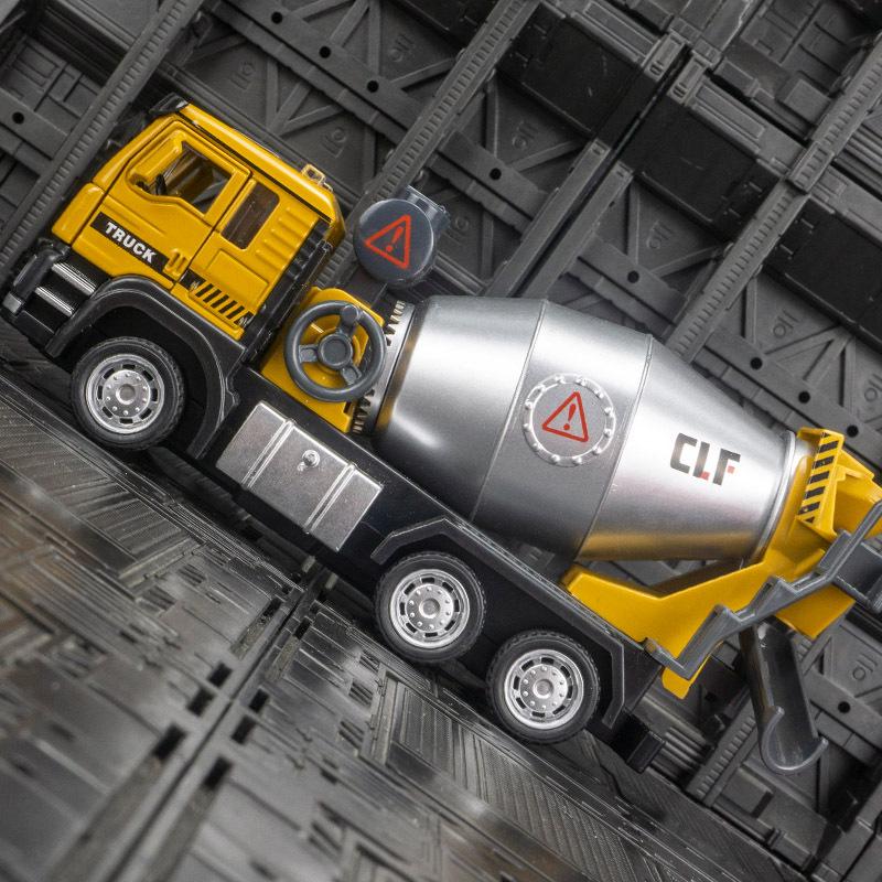 Car Cube 6201A Модель бетоносмесителя со звуком и светом, игрушка с инерционным механизмом.