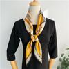 88*88cm Square Silk Scarf Women's Fashion Printed Small Neck Scarf Office Women's Hair Belt Folar Handkerchief Women's Handkerchief Shawl