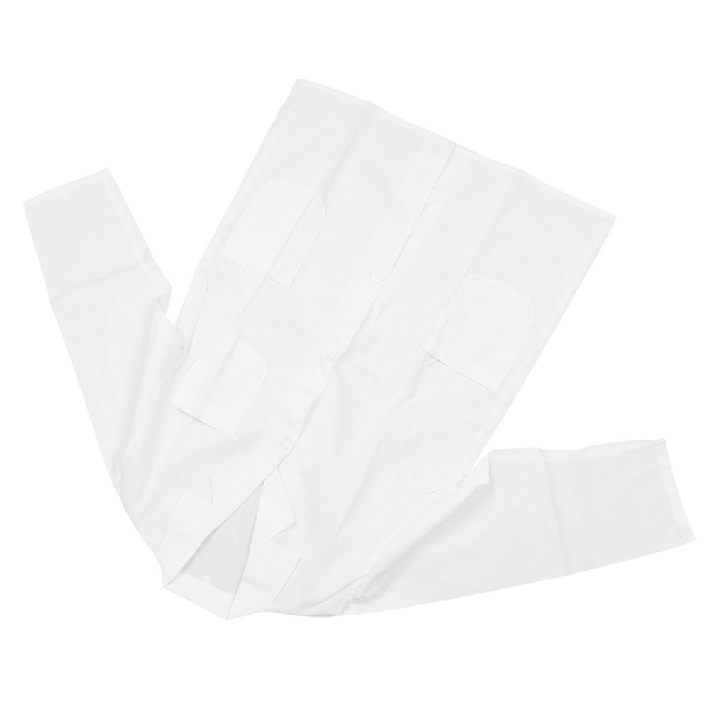 Kid School Button Up Laboratory Coat Boys Girls Cosplay Doctor Laboratory Coat with Pocket Costume