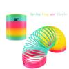 1pcs Rainbow Circle Funny Toys Early Development Educational Folding Plastic Spring Coil Children's
