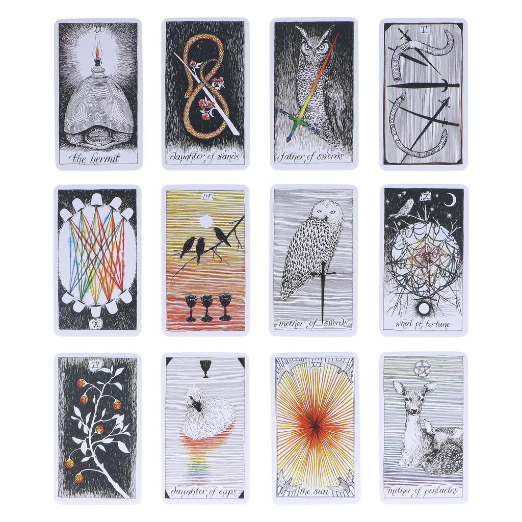 Дикие карты Таро Неизвестная колода Таро Голограмма Бумага Гадание Игральные карты Игра