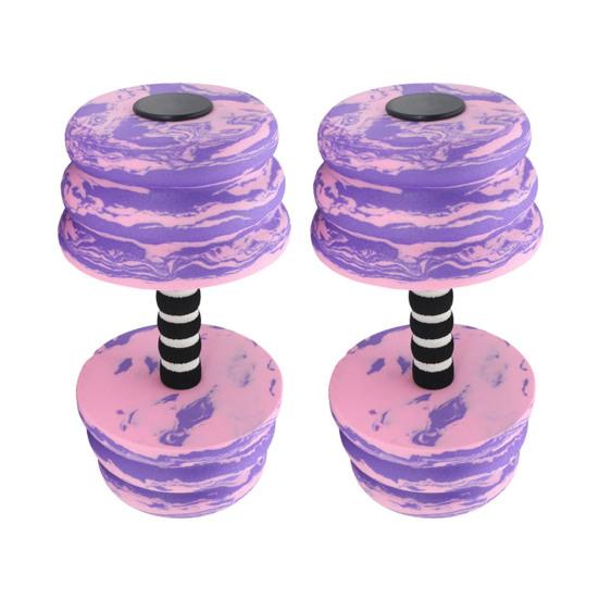 1/2Pcs Water Sports Dumbbells Water Workouts Easy Grip Foam Barbells High-density EVA Fitness Dumbbells