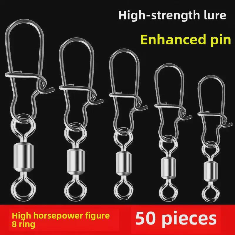 Lure Pin 8-Shaped Ring: American-Style Strong Tensile Fishing Connector.