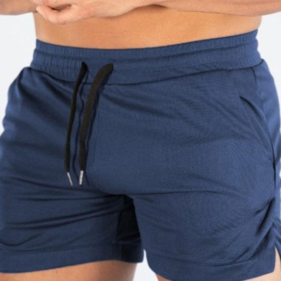 Мужские спортивные шорты, однотонный дизайн, повседневные шорты обычного кроя с завязками на шнурке, быстросохнущие шорты для фитнеса