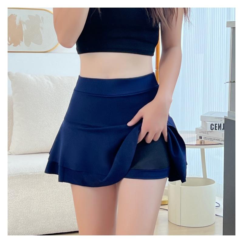 Fashion Dancer Bubble Skirt Women's Safety Pants Skirts Sexy Mini Skater Medium Pleated Skirt Fluffy Sun Dress Casual Uniform
