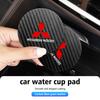 2Pcs Car Coasters Water Cup Holder Pads Anti Slip Accessories For Mitsubishi Outlander Lancer Cross Colt Xpander Mirage Attrage