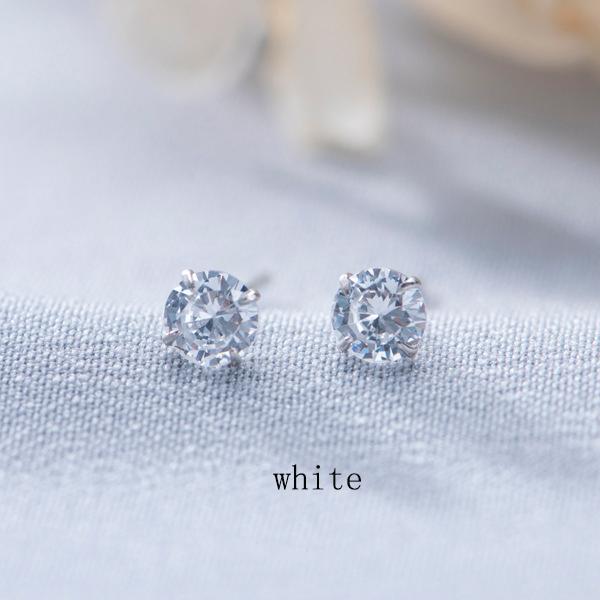 Ventfille 100% 925 Sterling Silver Stud Earring for Women Girl Gift Colorful Zircon Crystal Jewelry Small Exquisite Wholesale