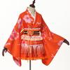 Japanese Mini Kimono Courtesan Summer Fireworks Japanese Clothes Cosplay Costume [BLESSUME] Clothes, Cosplay, Yukata, Top, Short, Cute, Haori, Dress,