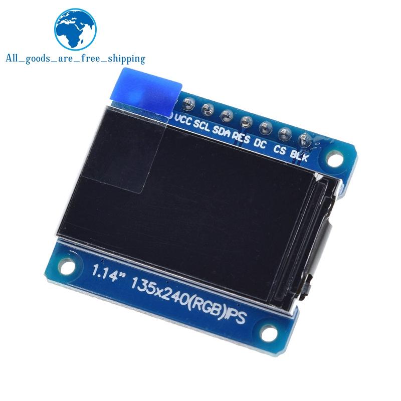 TZT 1,14 дюйма 3,3 В 8-контактный SPI HD Полноцветный TFT-дисплей Экран ST7789 Драйвер IC 135*240 Для Arduino