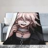 Danganronpa Нагито Комаэда Фланелевые Пледы Игра Аниме Новинка Плед для Дома 125*100см Теплый