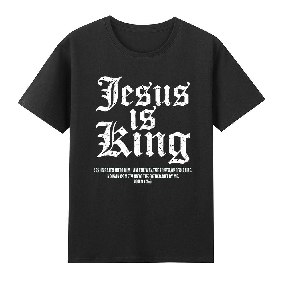 Jesus Is King Christian Faith Bible God Church Religious Vintage Unisexs Tshirt