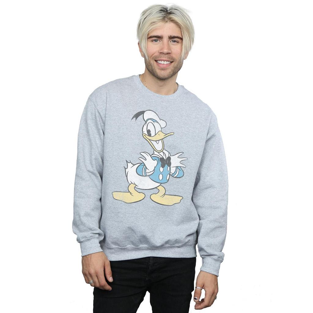 Disney Mens Donald Duck Posing Sweatshirt