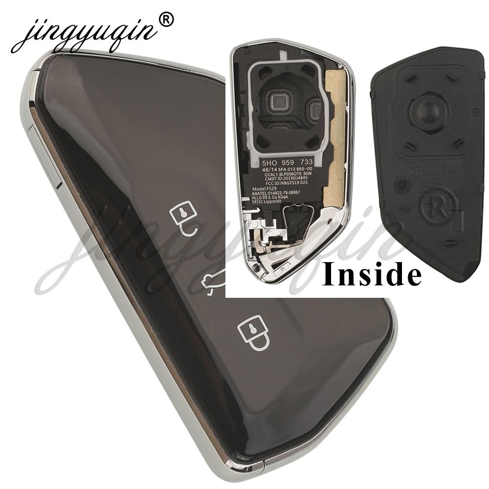 5pcs Remote Smart Car Key Shell For Volkswagen Golf 8 MK8 ID.3 ID.4 Cupra Skoda Octavia A8 SEAT Leon MK4 2020 2021 KD HZ25 ZB25