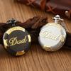 2pcs/set, Men's Fashion Casual Vintage Silvery Golden Pocket Watch Necklace for Father's Day Gift, Ideal Choice for Gifts To Dad.