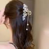 Metal Diamond Hair Clips Large Non-slip Shark Clips Tassel Hair Clips Girls Hair Accessories