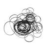 100PCS Mix Size Flat Belts 4mm Rubber Belts Cassette Tape Belt 40-135mm Fold Length for Repeater DVD Drives
