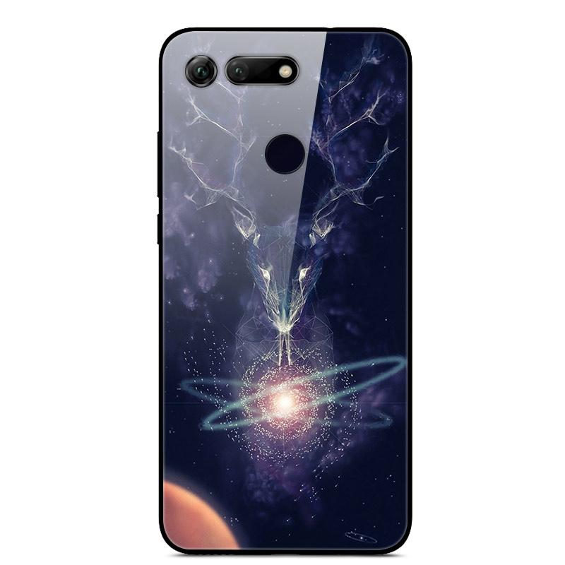 Для Huawei Honor View 20 Чехол Honor 20 Закаленное Стекло Космический Чехол Стеклянная Задняя Панель для Huawei Honor 20 lite Honor20 Pro View 20