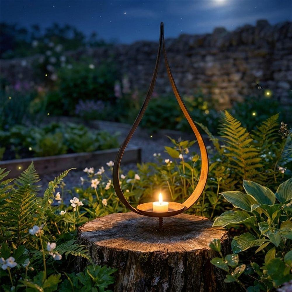 Non-slip Iron Candle Holder Stable Metal Candle Stand Multi-purpose Candlestick Rack Wedding Table
