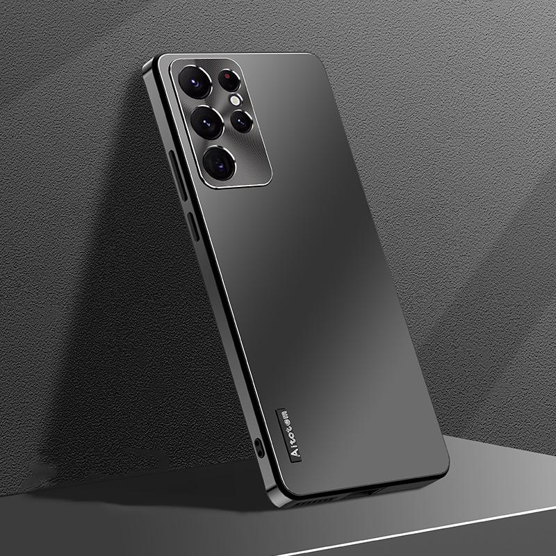 Полный противоударный чехол из ТПУ на 360° для Samsung Galaxy S23 S22 S21 Ultra Plus 5G S22 S23, алюминиевый металлический объектив, броня, полная защита, мобильный чехол