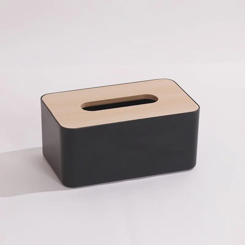 Japanese Style Wooden Tissue Box: Multifunctional Desktop Storage Solution