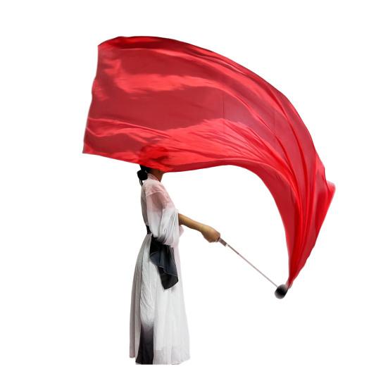 Пои для танца живота Вуаль из искусственного шелка Шар для пои Метательные шары Шарф Пои Лента Стример Разноцветная шелковистая лента